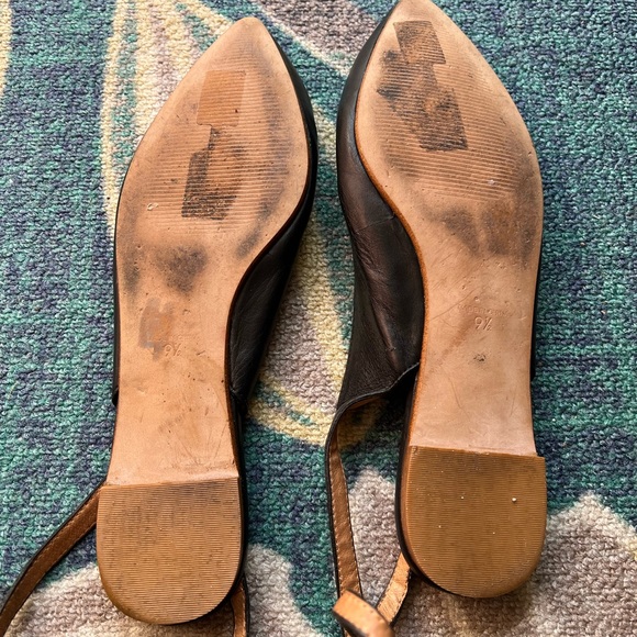 MADEWELL - Margot Ankle Strap Pointed Toe Flats 9.5 - Picture 6 of 6